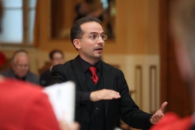 Michele Josia, dirigent Komornega zbora IPAVSKA Foto: Karel Kašák