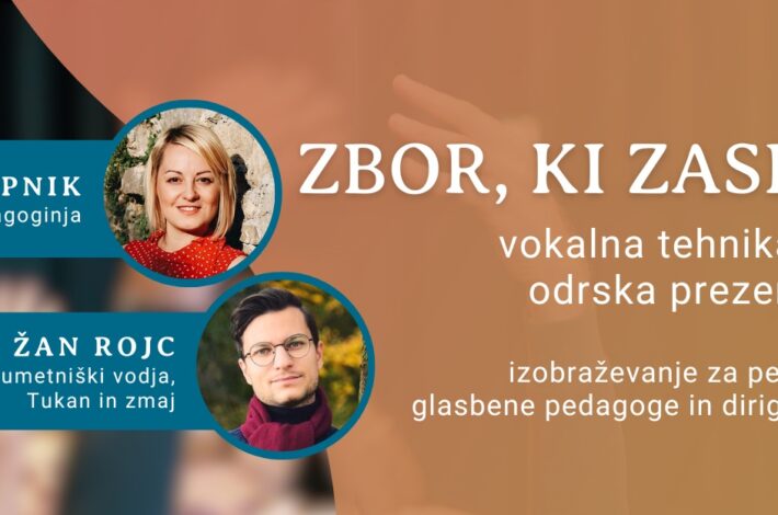 Zbor, ki zasije: Vokalna tehnika in odrska prezenca